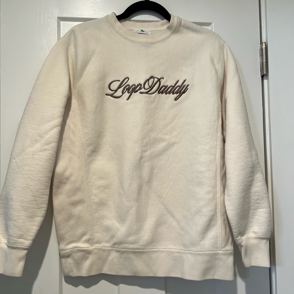 Marc Rebillet Loop Daddy Cream Crew Neck Sweater